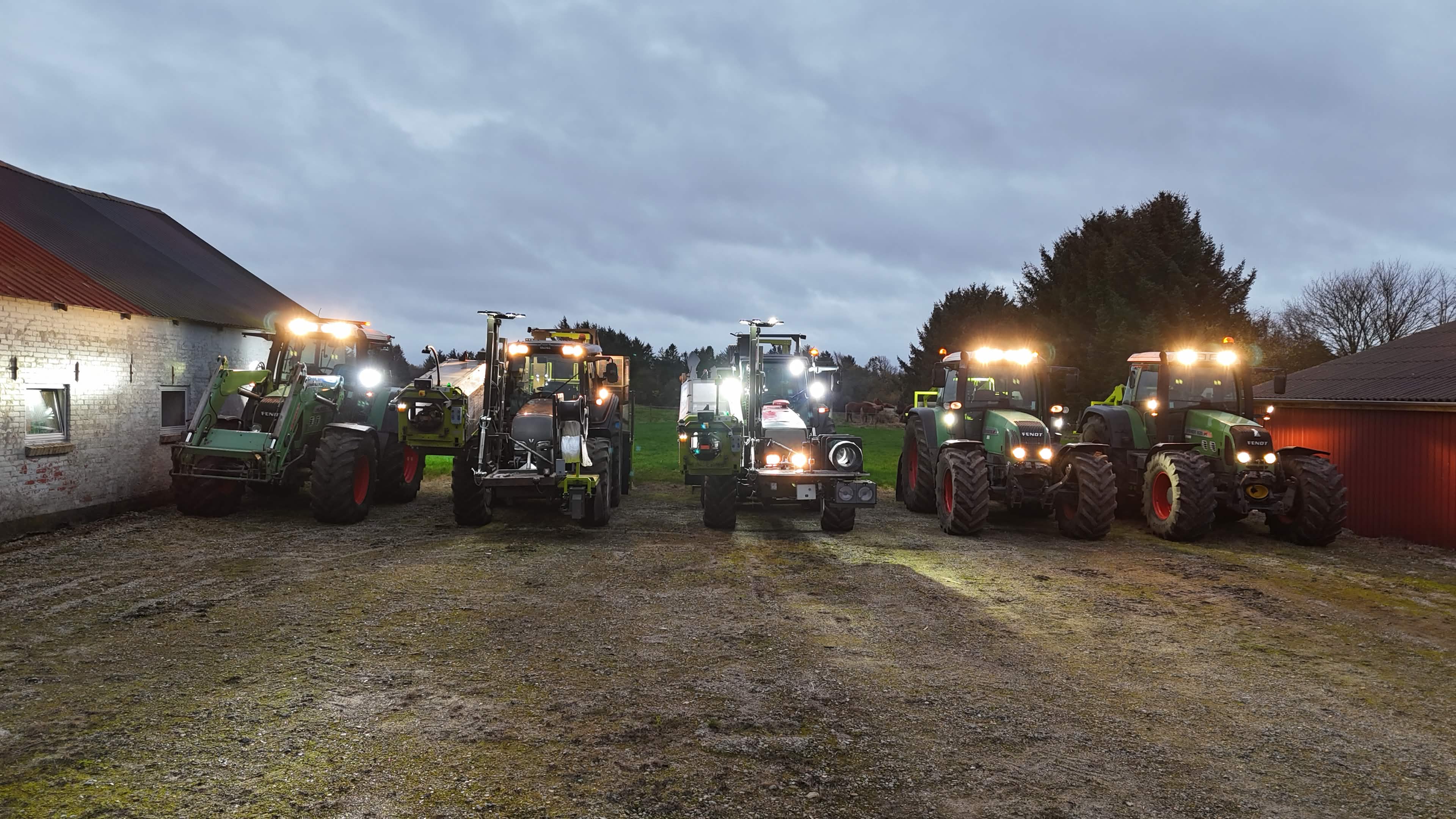 Lithuanian farm aerial
